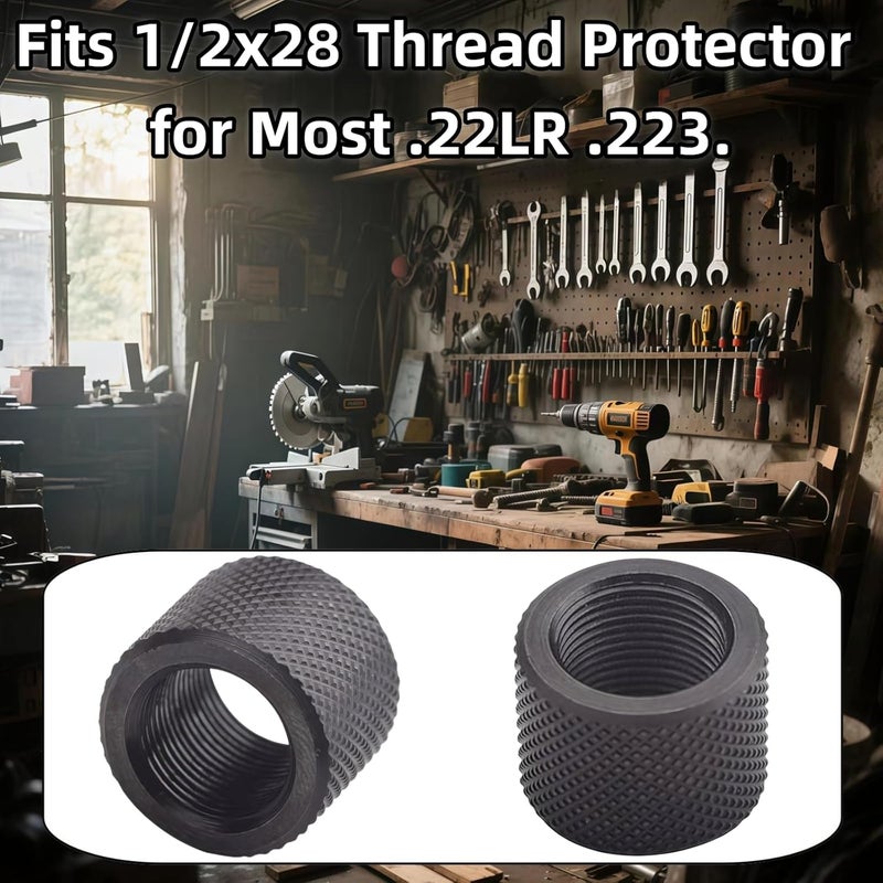 COSVMUF Thread Protector for .22LR .223 & 5.56 1/2 x 28 Thread Protector, Durable, Cerakoted Finish (4 Pack) - Image 5